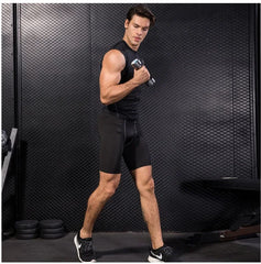 Mens Tank Top Bodybuilding Muscle Shirts Compression Tank Top Men Sleeveless TShirt Sports Shirt For Men Slim Running Vest Men