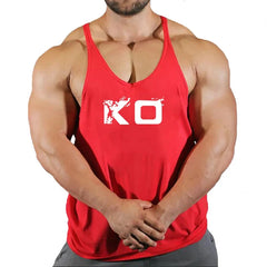 Marken-Tanktop für Herren, Bodybuilding-Bekleidung, ärmelloses Baumwollshirt, Fitnessweste, Sportbekleidung, Trainings-Tanktop