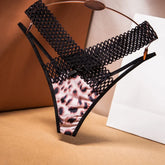 Damen-Spitzenunterwäsche, dünn, mit Kordelzug, gekreuzt, hohl, sexy, hochelastisch, mittelhoher Bund, sexy Höschen, erotische Damenunterwäsche