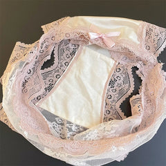 נשים סקסיות תחרה תחתונים תחתוני סאטן רשת מותן נמוך תחתונים חלולים חוטיני