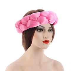 Women for african dresses Party Headwear Accessories Bronzing Fabric lady Headbands Elastic Braids Fashion Bandage Bandana Mujer