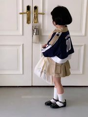 Children Clothing Set Girls Korean Style 2024 New Fashionable Spring and Autumn Suits Girls Baby Coat Short Skirt Two Piece Set