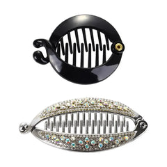 Modeaccessoires Bananenclips, Haarspangen mit Strasssteinen, Haarklammern, Fischhaarspangen, Haarnadeln