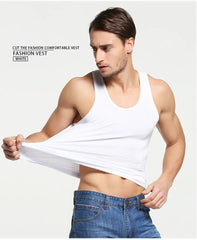 HOT Sale Men's Casual Tank Tops Summer Bodybuilding Sleeveless Vest Square Collar Fashion Male Tees Workout Vest Factory Outlet