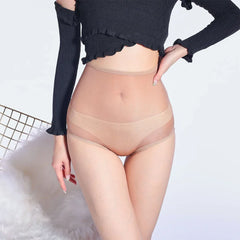 תחתוני נשים שקופים מבריקים שמן מותן גבוה סקסי תחתונים שחור לבן אדום כחול סגול עור אפור חום ורוד תחתונים