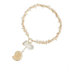 Stylish Beach Jewelry Handmade Marine Jewelry Seashells Necklace Women Marine Accessories Suitable for Party Daily