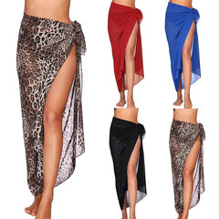Summer Sexy Beach Skirts Women Beach Wear Chiffon Beach Wrap Skirt Towel Long Sarong Cover Up Sexy Bikini Scarf
