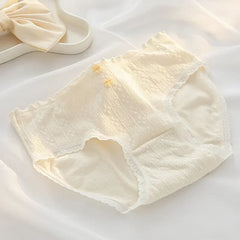 תחתוני נשים חמודים לבנות תחתוני נוחות אמצע מותן חלקים תחתונים אופנתיים פרחוניים הלבשה תחתונה נשית