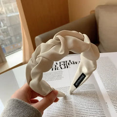 2024 Fashion Hair Accessories Hair Hoop Hair Bands for Women Girls Flower Solid Color Headbands Designer Wide Hairband Headwear