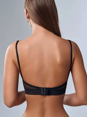 Sexy lace U-shaped backless lingerie for women without steel rings beautiful back bra ultra-thin invisible bra cross-border b