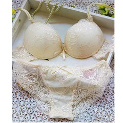 Women Sexy Lingerie Set Fashion Lace Lingerie Sets For Ladies Soild Color Bra Comfortable Intimates Underwear Suit Female