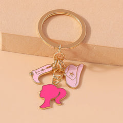 Modische Damen-Schlüsselanhänger mit Hut- und Schuhanhängern für Autoschlüssel, Handtaschen und Geldbörsen – ideal zum Selbermachen und Verschenken von Schmuck.