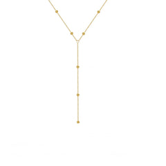 Fashion Simple Geometric Tassel Bead Collarbone Chain Necklace For Women Long Necklace Accessories Gifts Jewelry