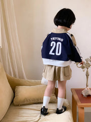 Children Clothing Set Girls Korean Style 2024 New Fashionable Spring and Autumn Suits Girls Baby Coat Short Skirt Two Piece Set