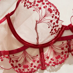 Lace Lingerie Ultra Sexy Underwear Women Set Sexy Adult Delicate Embroidery Intimate Underwear Transparent Bra Lingerie Sets