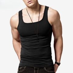 HOT Summer Male clothes Women Basic Elastic Tank Tops 00% Pure Cotton Sleeveless Fitness T-shirt Elastic Bodybuilding Vest