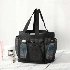 Large Mesh Beach Tote Bag Vacation Beach Toy Bag Swimming Bag Packable for Beach Pool Trip & Vacation