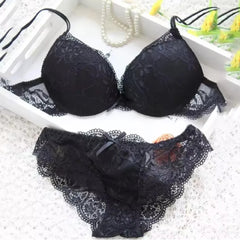 Women Sexy Lingerie Set Fashion Lace Lingerie Sets For Ladies Soild Color Bra Comfortable Intimates Underwear Suit Female