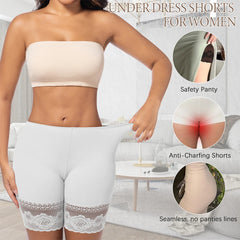 Unterwäsche für Damen: Shorts, Sicherheitshosen, Anti-Scheuer-Oberschenkel-Boxershorts mit hohem Bund, reibungsarme, sexy kurze Hosen