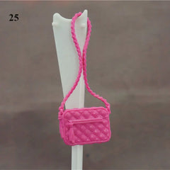34 Styles Accessories Dollhouse Kids Toys Purse Dolls Handbag 1/6 Doll Accessories Lady Plastic Bag