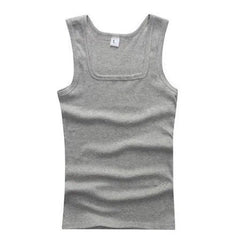 100% Cotton Mens Oversized T-shirt Sleeveless Tank Top Solid Color Fitness Men Muscle Vests Bodybuilding Tees For Men T Shirt