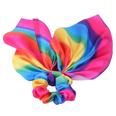 Haaraccessoires mit Schleife, Haargummis für Mädchen und Frauen, elastische Haargummis, elastische Regenbogen-Haargummis, Haargummis, Pferdeschwanzhalter