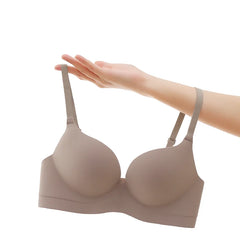 נשים תחתונים אלחוטיים Push Up חזייה נשים אופנה מקשה אחת למעלה סקסי הלבשה תחתונה חלקה נשי מקורבי נוחות רך בגדים