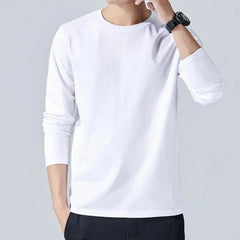 Men Sport Top Loose Round Neck Bottoming Clothes Long Sleeves Homewear Gym Running Basketball T-shirt Spring Autumn Undershirts