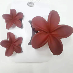 3 pcs/set Flower Claw Clip Women Summer Beach Cute Hawaiian 8CM*1+4CM*2PCS Preppy Stuff Female Hair Accessories For Summer