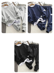 Boys Suit Sweatshirts +Pants Cotton 2Pcs/Sets 2022 Solid Spring Autumn Sports Sets Teenagers Tracksuit Children Clothing