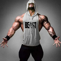 Bodybuilding Tank Tops Men Gym Fitness Cotton Hooded Vest Sleeveless Shirt Workout Hoodie Summer Casual Fashion Singlet Clothing
