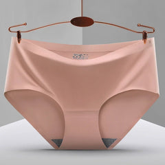 תחתוני נשים מכותנה קרחית משי, אנטיבקטריאליים, תחתונים יומיומיים לנשים, בנות, תחתונים לנשים, מידות גדולות XXL