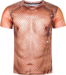 Funny Muscle Mens T Shirt Graphics Spoof 3D Printing T-shirt Personality Short-sleeve Round Neck Casual Shirt Men Cool Tees Tops