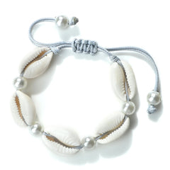 צמידי קרסול צדף לנשים קיץ צמיד יחף חוף אוקיינוס צבעוני קשר מתכוונן בוהמי אביזרי תכשיטי מתנות