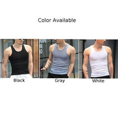 Fashion Men's T-Shirts Tank Tops Undershirt Gym Workout Stringer Fitness T-Shirt Beater Underwear Vest Clothing