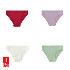 Sexy Damen-Unterwäsche, atmungsaktive Baumwoll-Slips, mittelhoher Bund, hüfthebende Wirkung, einfarbig, bequem