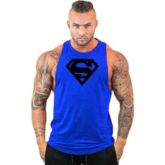 Herren Bodybuilding-Bekleidung, ärmelloses Baumwollshirt, Marken-Gym-Stringer-Tanktop, Herren-Fitnessweste, Sportbekleidung, Workout-Tanktop