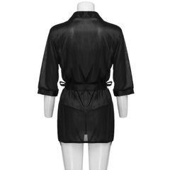 Womens Sexy Satin Sleepwear Lingerie Nightwear Underwear Night Gown Robe, Sexy Soft Comfortable Nightwear, Add Female Charm