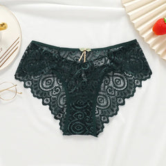 Women Sexy Underpants Lace Panties Low-waist Underwear Briefs Female Breathable Lingerie Temptation Hollow Out Intimates Panty