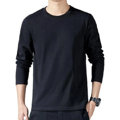 Men Sport Top Loose Round Neck Bottoming Clothes Long Sleeves Homewear Gym Running Basketball T-shirt Spring Autumn Undershirts