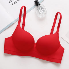 נשים תחתונים אלחוטיים Push Up חזייה נשים אופנה מקשה אחת למעלה סקסי הלבשה תחתונה חלקה נשי מקורבי נוחות רך בגדים
