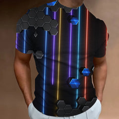 חולצות טי אופנתיות לגברים עם מודפסות תלת מימדיות, בגדי גברים, מעצבי רחוב, שרוולים קצרים, חולצות טי גדולות, יומיומיות, קז'ואל, ספורט