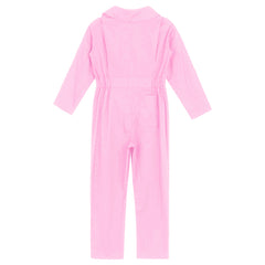 Kid's Coverall Boys Child Casual Jumpsuit Pants Fashion Long Sleeve Turndown Collar Zipper Mechanic Costume Flight Suit Overalls