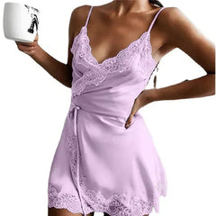 Sexy Underwear Sexy Underwear One-piece Short Nightdress Lace Lace Pajamas Nightdress Sexy Nightdress Womens Sleepwear