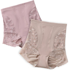 Women's Seamless Underwear Female Panties Quality Lace Antibacterial Woman High Waist Soft Silk Panty Underpants