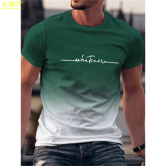 Man T Shirt Casual Oversized Sports Loose Plus Milano Print Clothing Comfortable Shopping Round Neck Short Sleeved T-Shirt Top