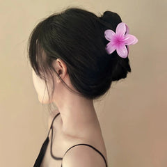 Beach Vacation Bohemia Style Fashion Egg Flower Hair Clips Flower Large Hair Claw Hairpin For Women Girls Accessories