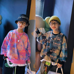 Children's Clothing Boys Spring And Fall New Version Of The Korean Version Fashionable Fashionable Gradient Casual Sweater Boy