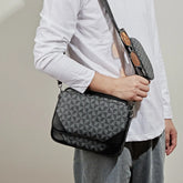 Printed Shoulder Bags For Men Multiple Accessories Leather Men's Handbags Chain Hand Bag Man Bags Shoulder Crossbody