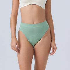 Menstruationsunterwäsche, Baumwoll-Menstruationsslips, hochgeschnitten, saugfähig, für starke Menstruation